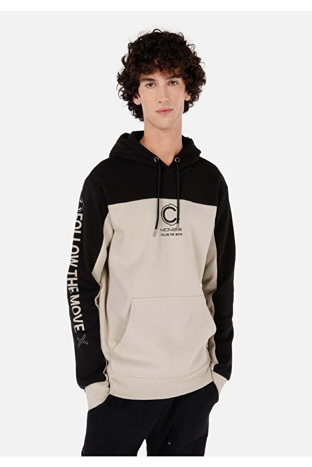 Regular Fit Erkek Siyah Sweatshirt - 1