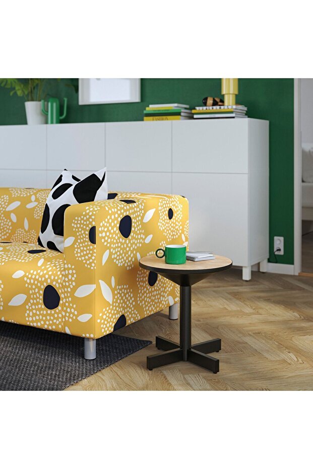 yan sehpa, çam-siyah - 4