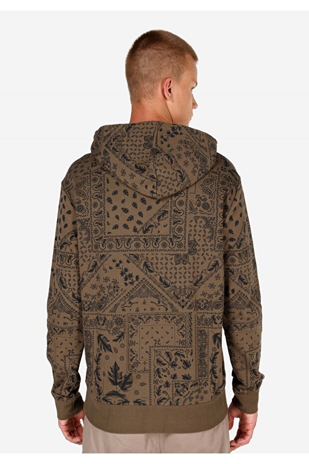 Regular Fit Erkek Yeşil Sweatshirt - 2