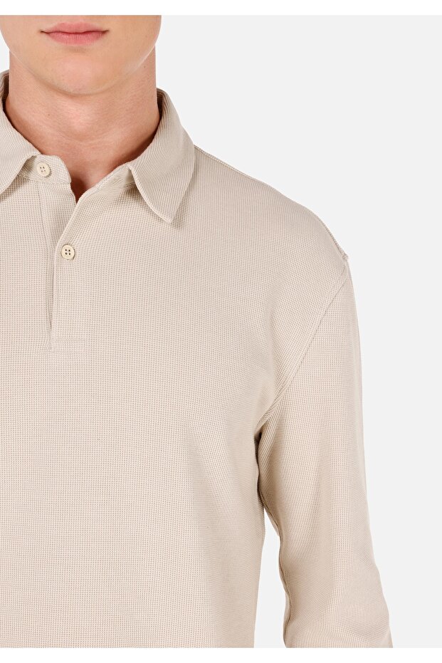 Bej Erkek Tshirt U.kol - 5