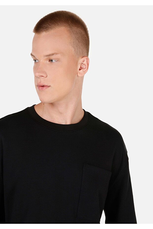 Siyah Erkek Tshirt U.kol - 5