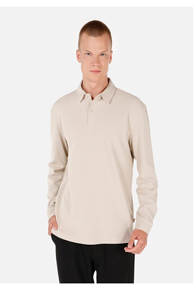 Bej Erkek Tshirt U.kol - 1