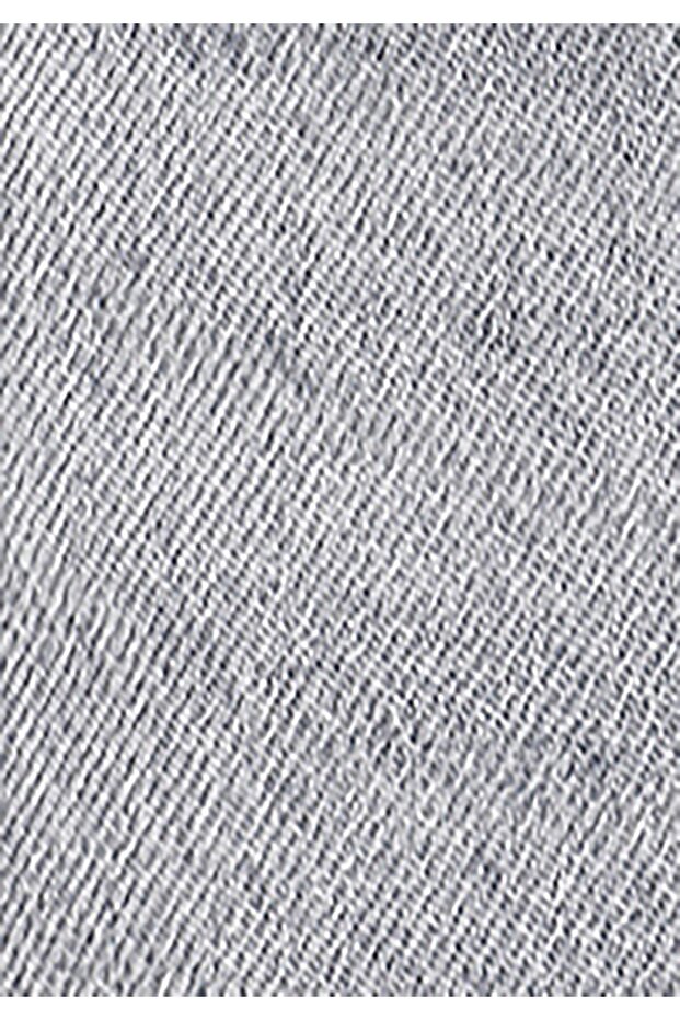 Regular Fit Orta Bel Erkek Gri Jean Şort - 7