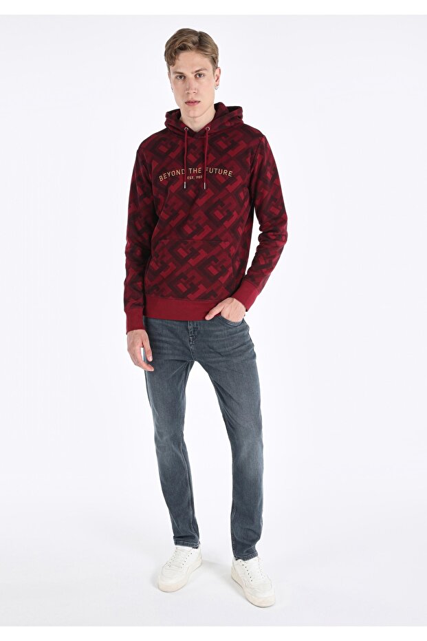 Regular Fit Erkek Mor Sweatshirt - 3