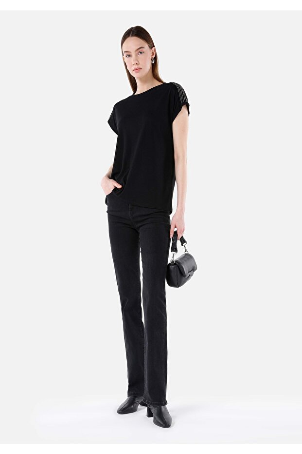 Slim Fit High Waist Flared Women's Denim Jeans