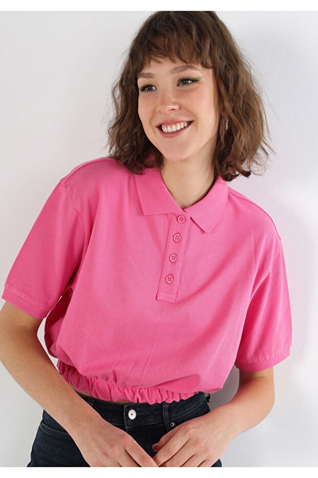 Pembe Kadın Tshirt K.kol - 3