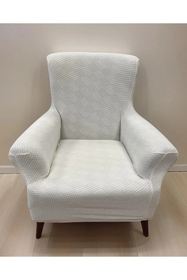 Koltuk Kılıfı koltuk Örtüsü Tek Kişilik berjer nar desen Lastikli yıkanabilir 1 Adet Sofa Cover - 1