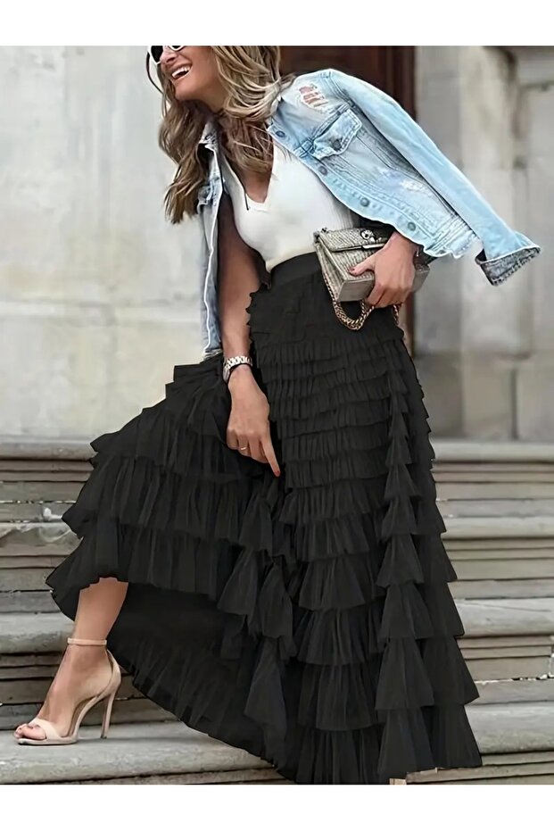 İthal Tül Etek - 4