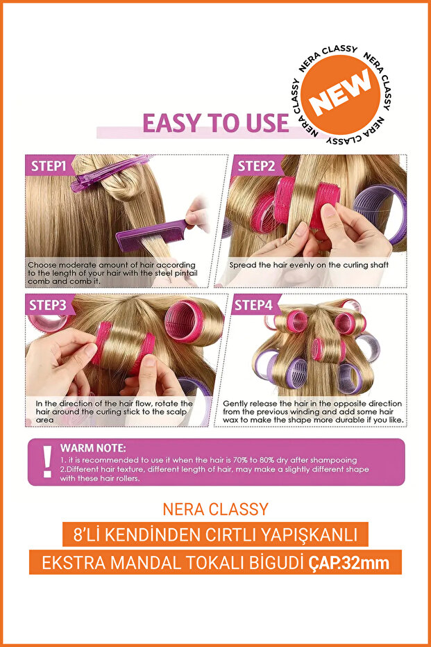 8-Pack Self-Adhesive Extra Clips with Mandrels (Diameter 32mm) - 5