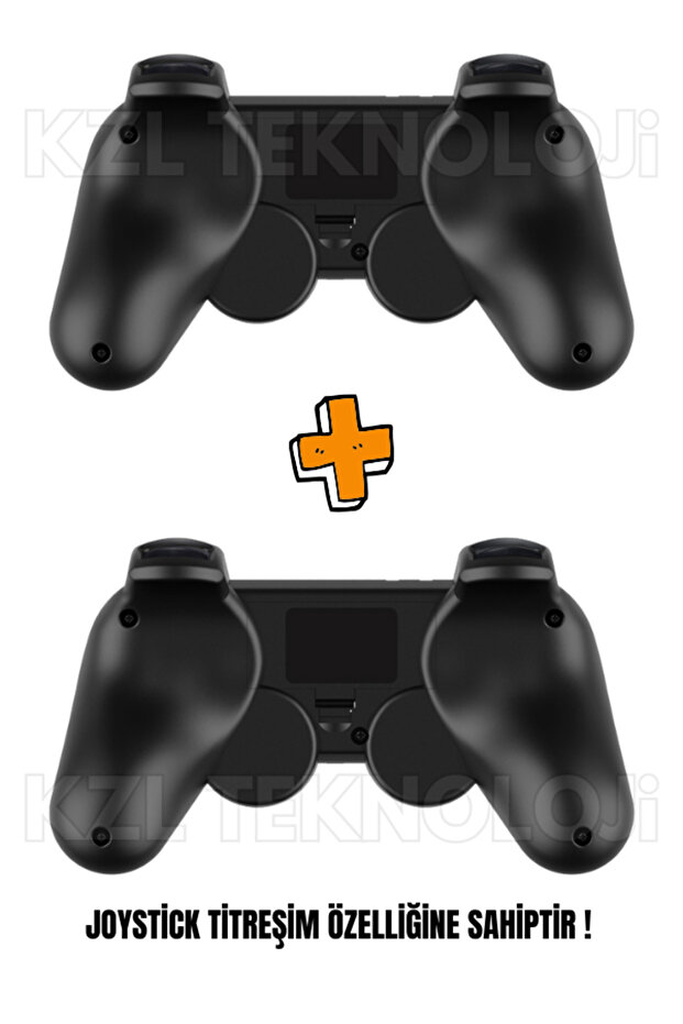 Ps3 Kablosuz Analog Oyun Kolu Dualshock Wireless Joystick Controller Double Gamepad 2 Adet - 6