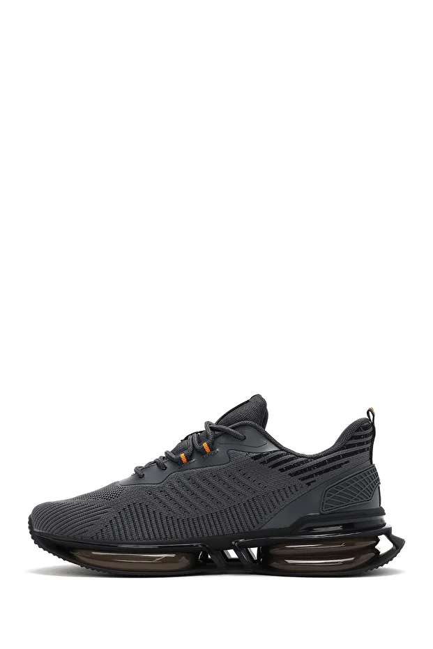 Zero Erkek Gri Bağcıklı Kalın Tabanlı Sneaker 25SFD69446F - 2