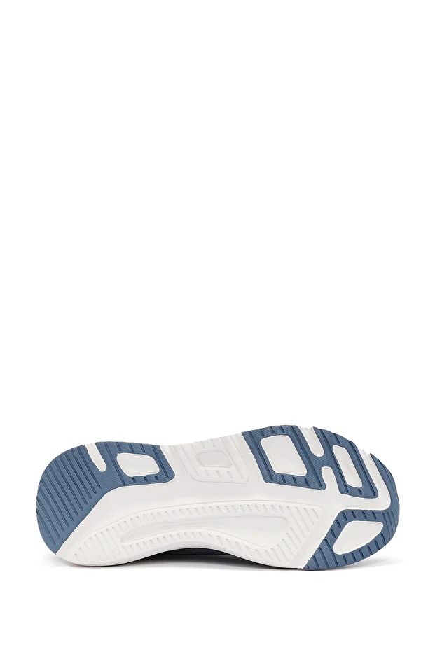 Zero Kadın Mavi Kalın Tabanlı Kumaş Sneaker 25SFE49536F - 4