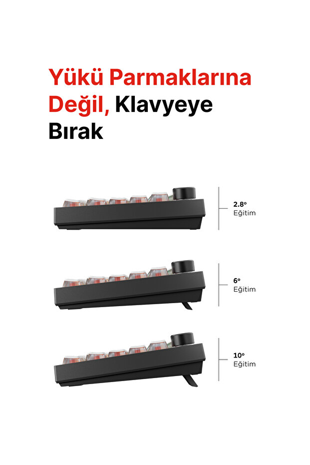 Zenith PRO V2 8000 Hz Gateron Manyetik Anahtarlı RGB Gasket Oyuncu Klavyesi - 6