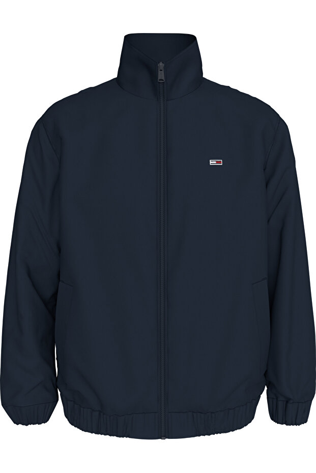 Men's Navy Blue Coat with Brand Logo Suitable for Daily Use DM0DM17982-C1G