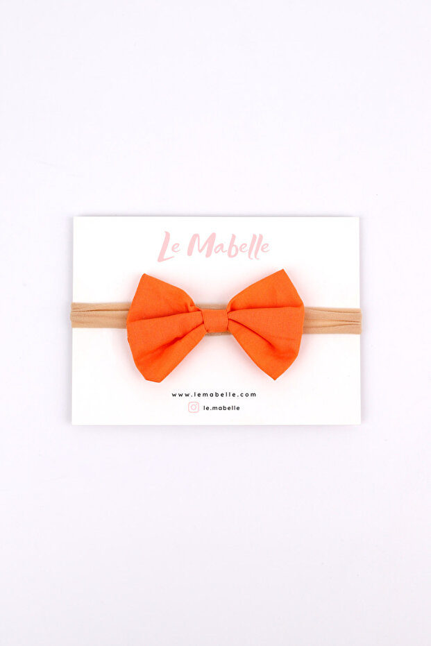 Orange Bow Girl's Hair Band