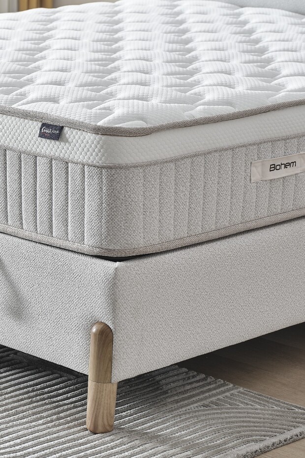 Bohem Plus Çift Kişilik Konfor Seti – Pocket Yaylı Yatak + Sandıklı Baza + Başlık - 4