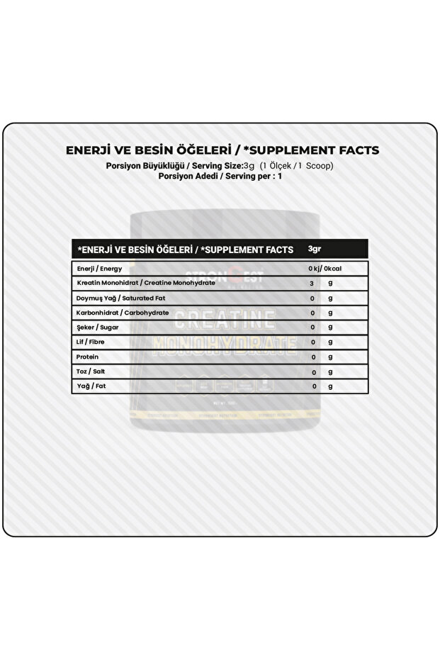 Creatine Monohydrate 150gr 50 Servis - 2