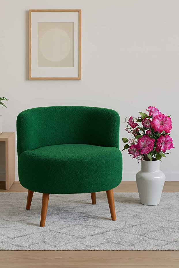 Yeşil Teddy Tek kişilik Berjer (SALON, BALKON, OFİS) - 1