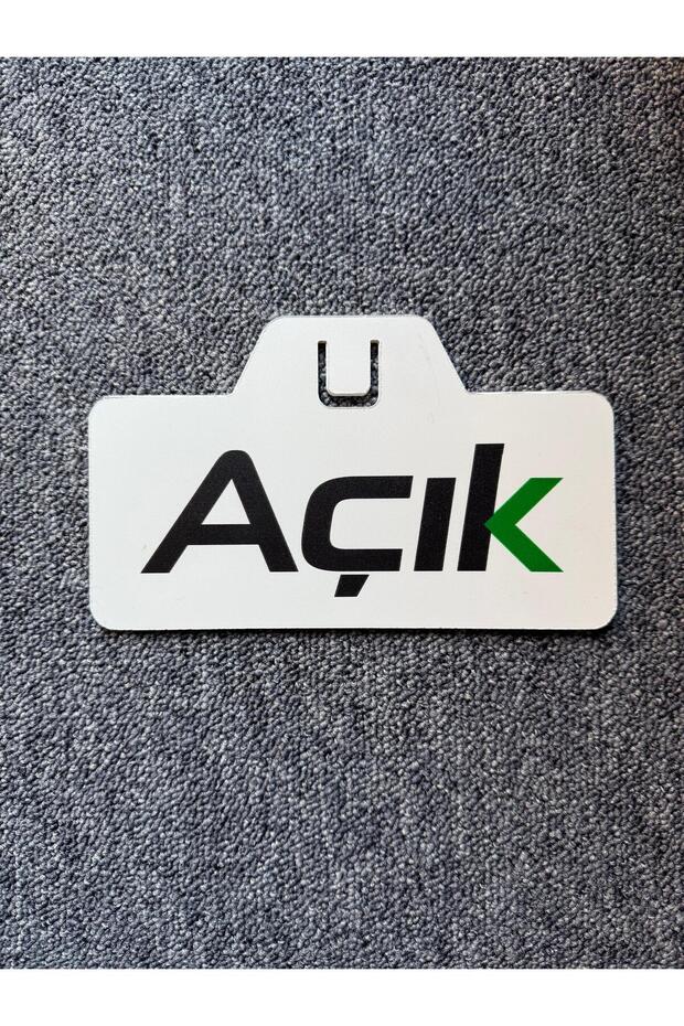Aparatlı Çift Taraflı Açık-Kapalı Kapı Tabelası – Vantuzlu, Kolay Tak-Çıkar - 1