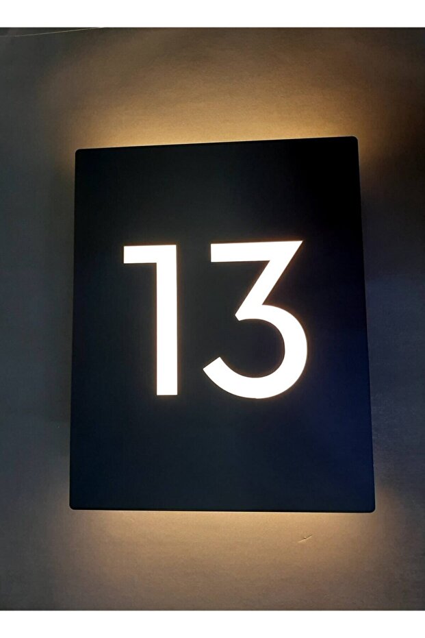 Atlas Serisi Işıklı Kapı Numarası - 2