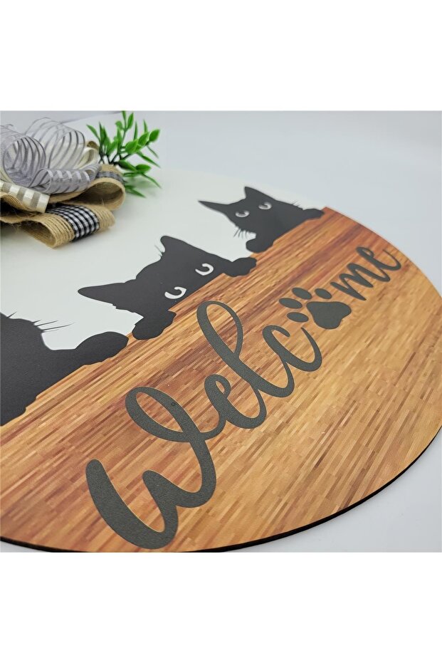 Meraklı Kedi Kapı Süsü (30 Cm) - 6