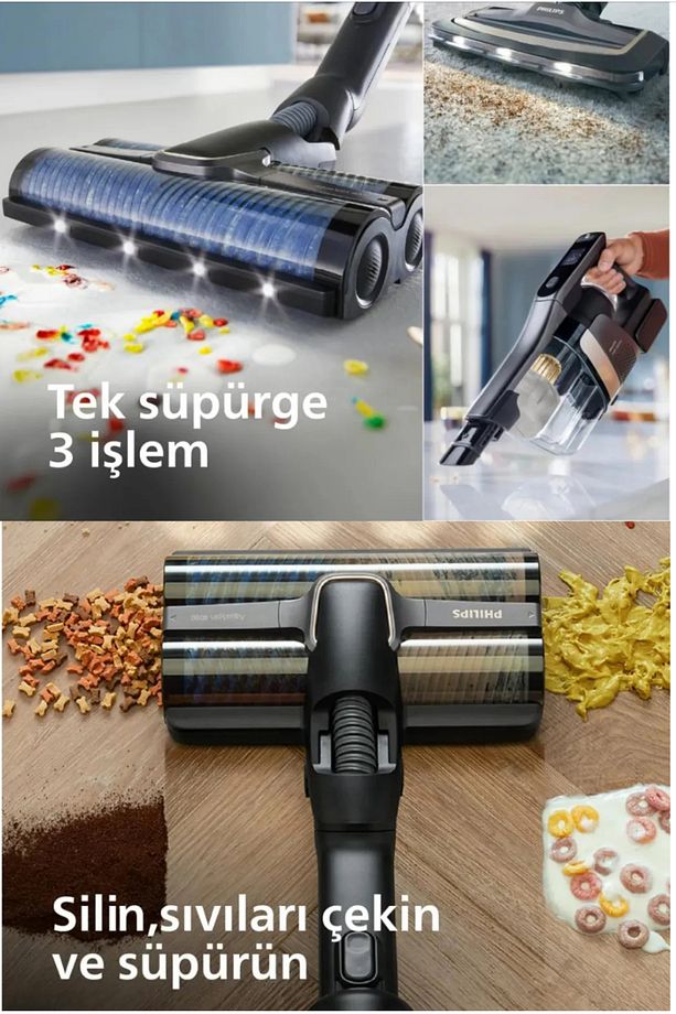 Islak ve Kuru PREMİUM Yüksek performanslı AguaTrio HİBRIT 9000 serisi Kablosuz Elektrik Süpürgesi - 6