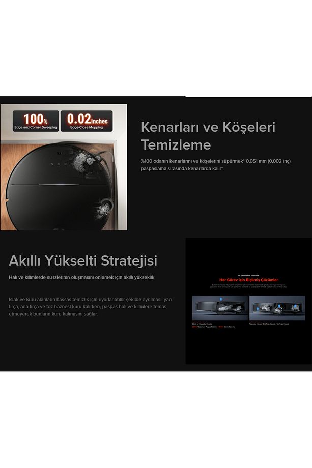 22.000Pa Emiş Gücü, Engel Algılama, Dolaşmayan Ana Fırça - 2