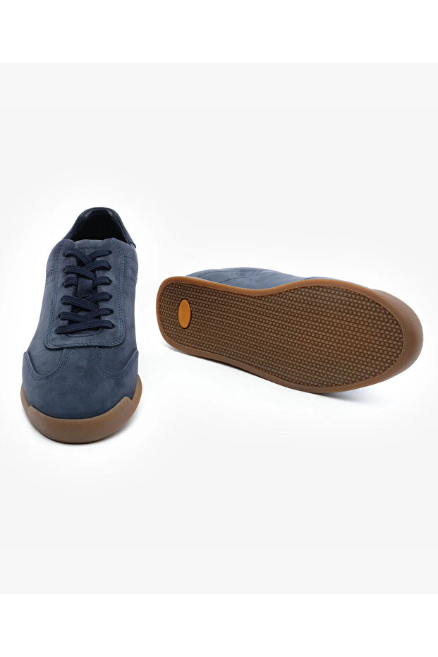 Lacivert Hakiki Deri Casual Ayakkabı 5Y1CA13222N - 6