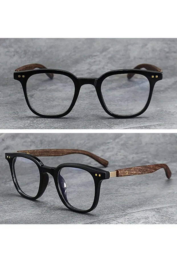Ahşap Gözlük (Siyah) - 3