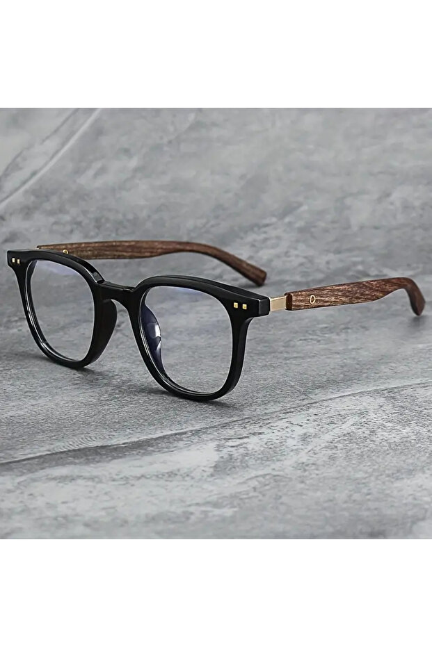 Ahşap Gözlük (Siyah) - 1