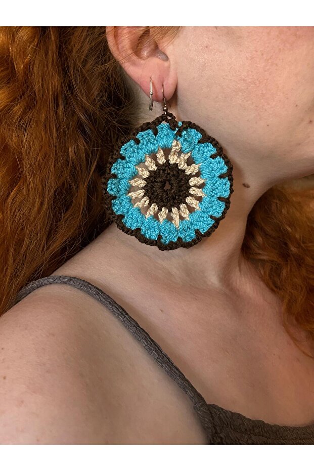 Ydr Design Hand Knitted Earrings
