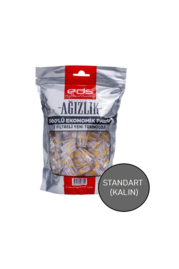 Ağızlık 300'lü - Ekonomik Paket - 7 Filtreli Yeni Teknoloji - Kalın - 1