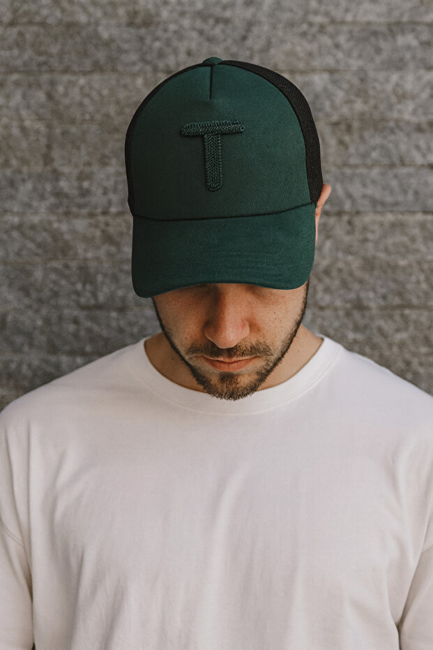 FİLELİ  MEVCUT A-B-C-D-E-F-G-H-I-J-K-N-O-P-S-T-U-Y-Z   HARF DETAYLI ŞAPKA - 1