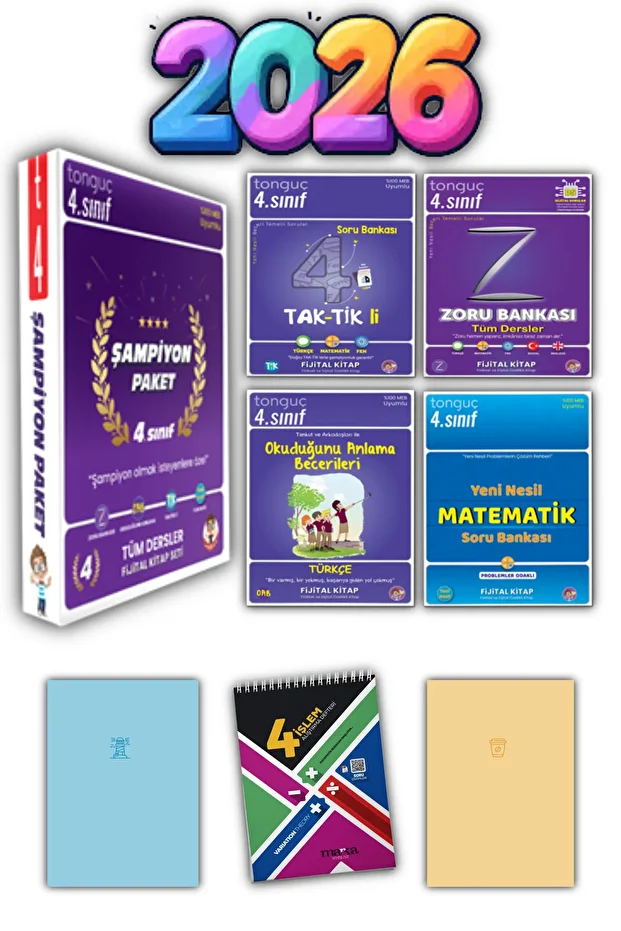 Tonguç 4. Sınıf Şampiyon Zoru Tüm dersler Set - 2
