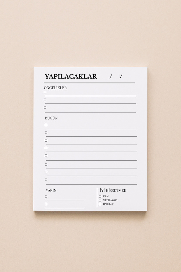 Sukha Yapılacaklar Listesi Özel Bloknot Kullan At - 1