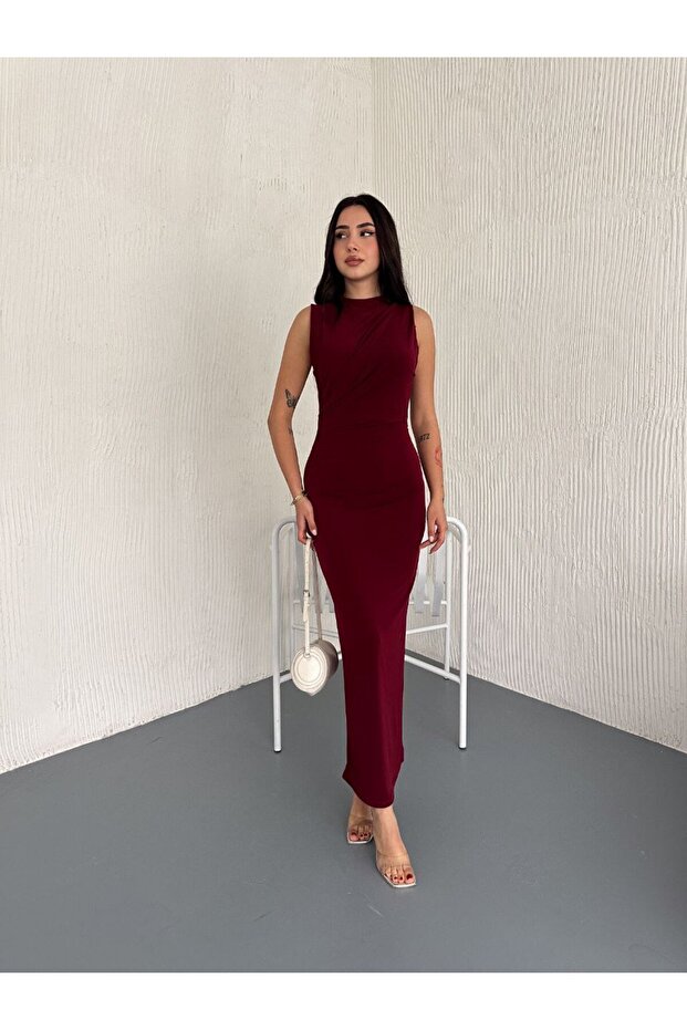 Drapeli Abiye Elbise - 3