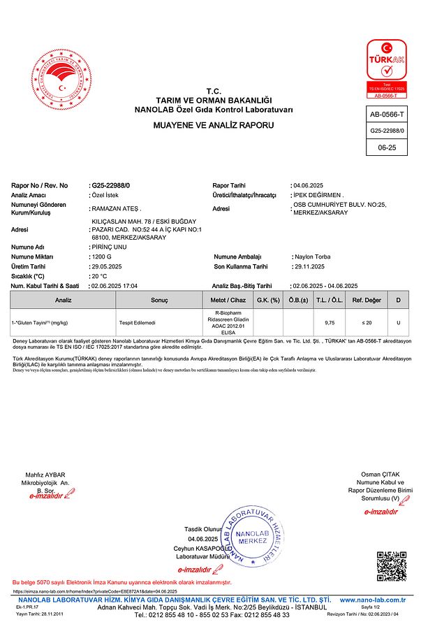 Glutensiz Pirinç Unu Çölyak Bebek Maması 3 kg - 2