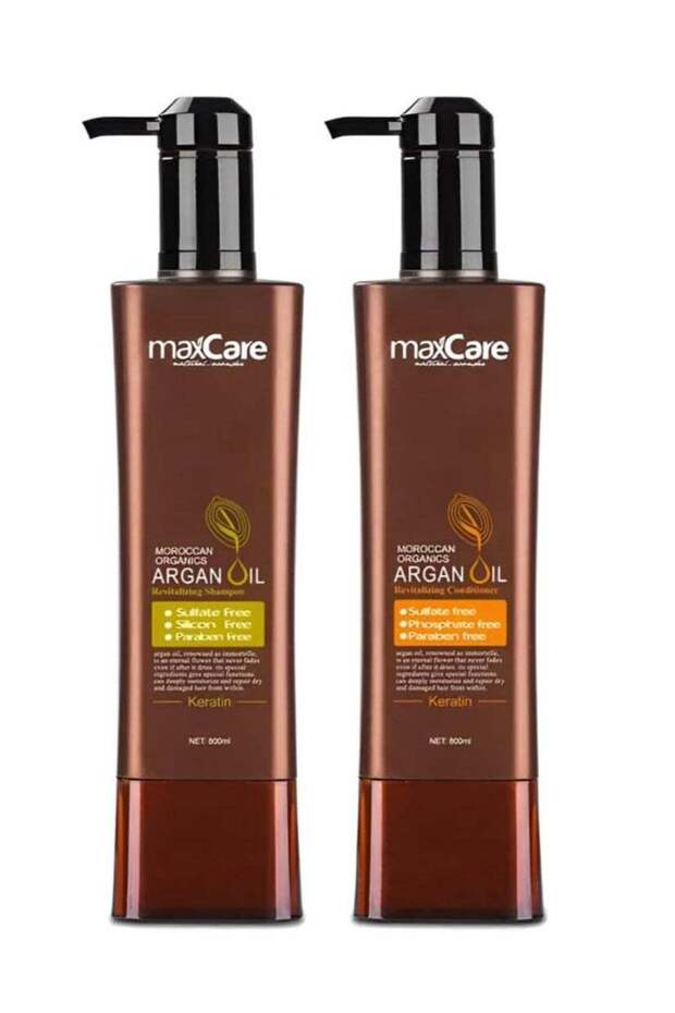 Maxcare Moroccan Argan Oil Hair Care Duo 800ml – Moisturizing Shampoo & Conditioner