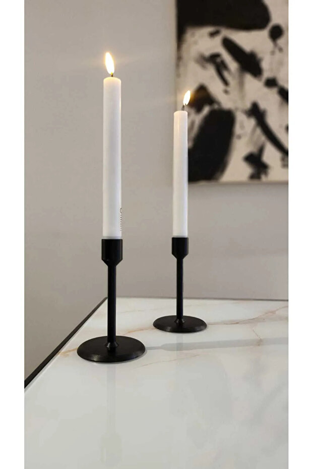 Plastik Şamdan Ikili (2) Mumluk - 3