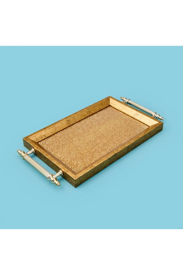 Kitchen Mini Tepsi - Gold - 29x18 cm - 1