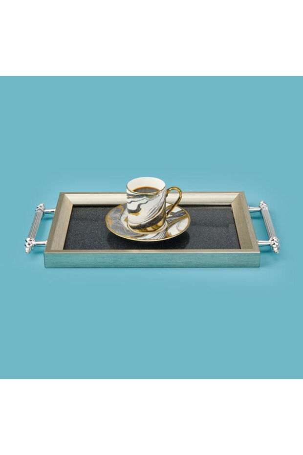 Kitchen Mini Tepsi - Silver - 29x18 cm - 1