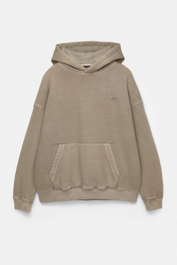 Kapüşonlu STWD Yamalı Sweatshirt - 8