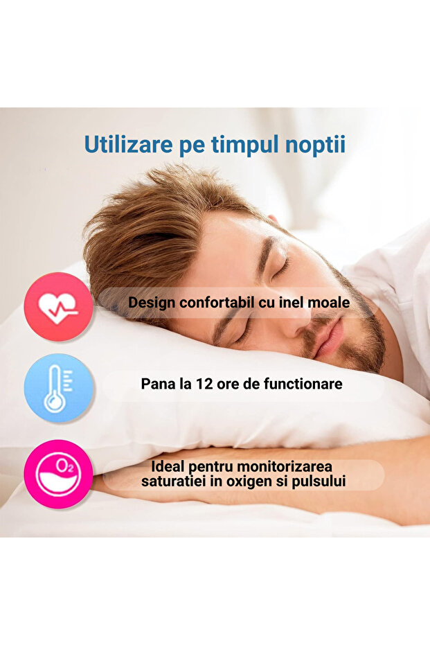 Smart WiFi ring pulse oximeter, Oxylink Remote, continuous oxygen saturation pulse monitoring - 4