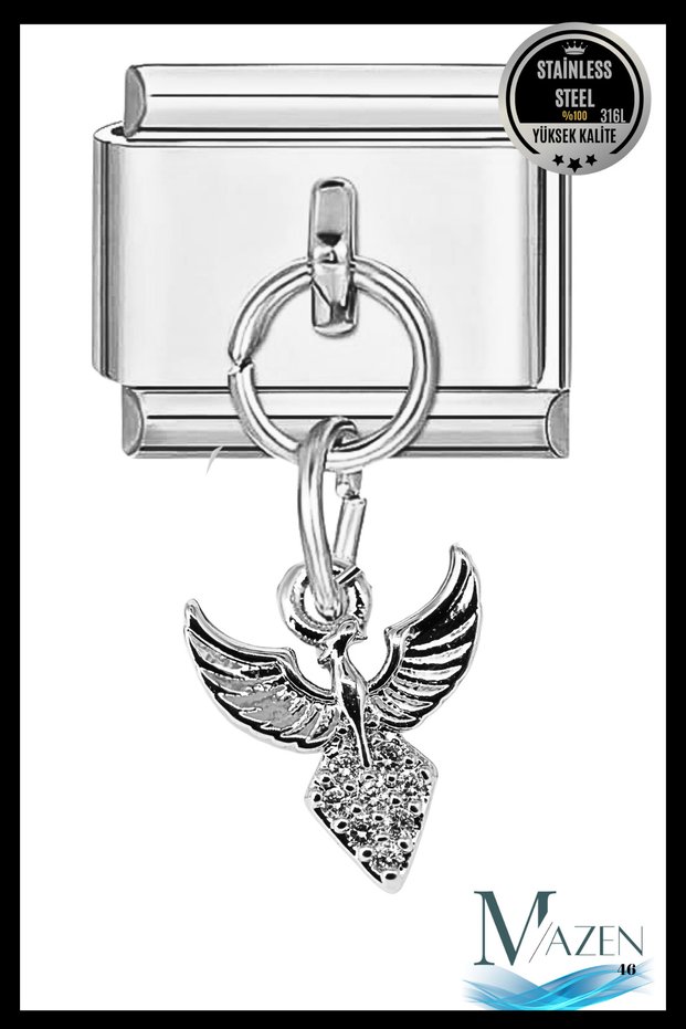 Wing Hanging Charm | Italian Bracelet Compatible | Italian Charm Women's Jewelry Accessory