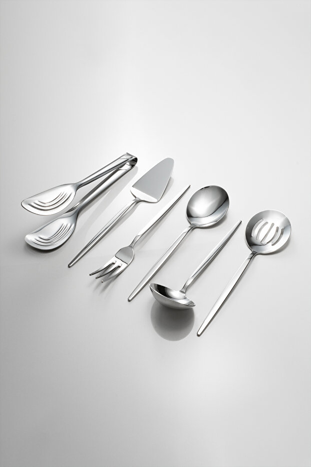 Luxe Silver 6 Parça Servis Seti Sade - 2