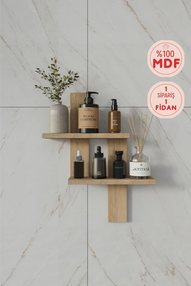 Lavanta %100 Mdf Duvar Rafı