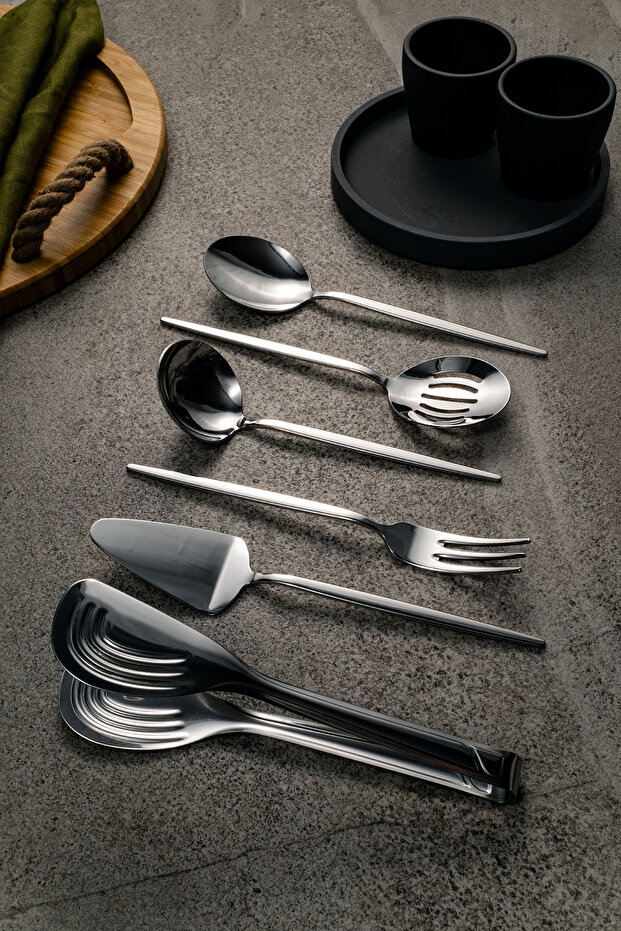 Luxe Silver 6 Parça Servis Seti Sade - 4