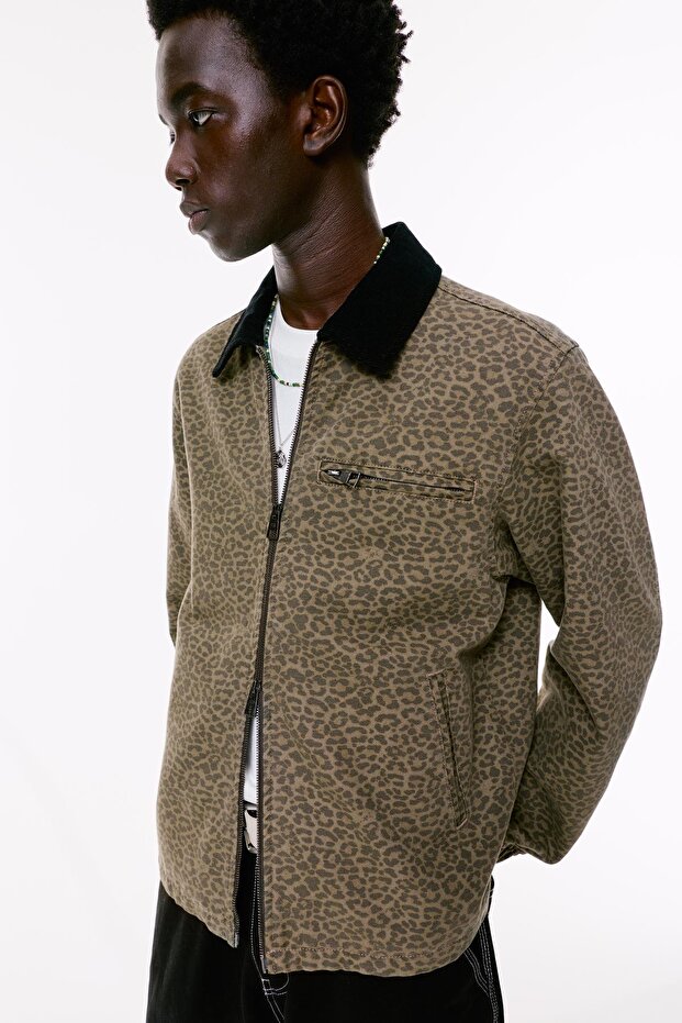 Jacket with corduroy collar - 5
