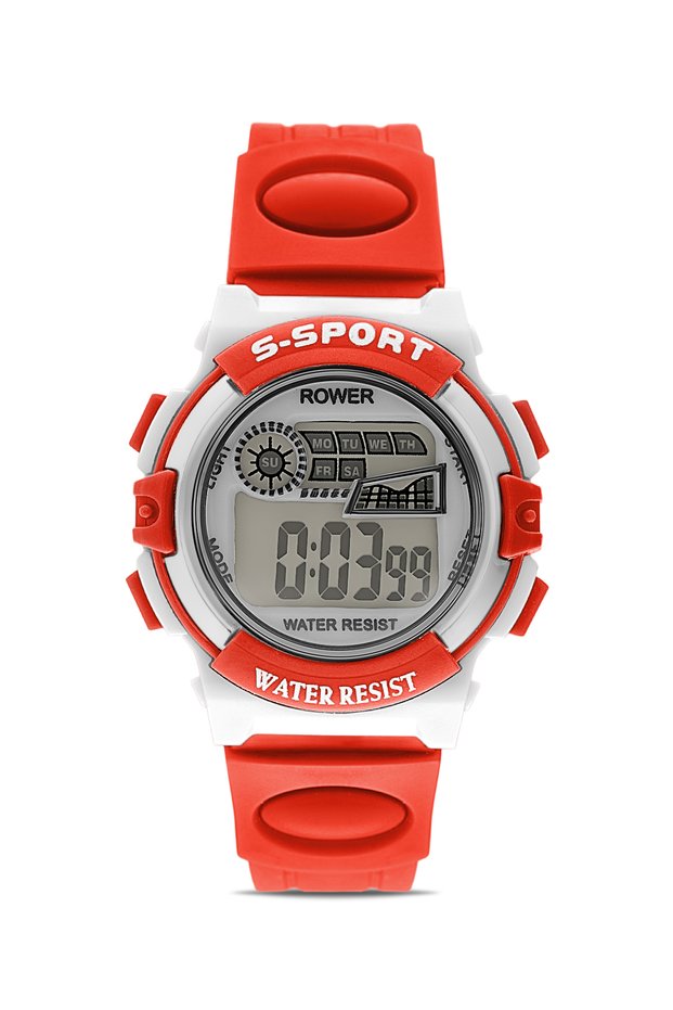 Rwr Collection Children &Apos; S Digital Red Silicone Wrist Watch Tctsr005005S0306