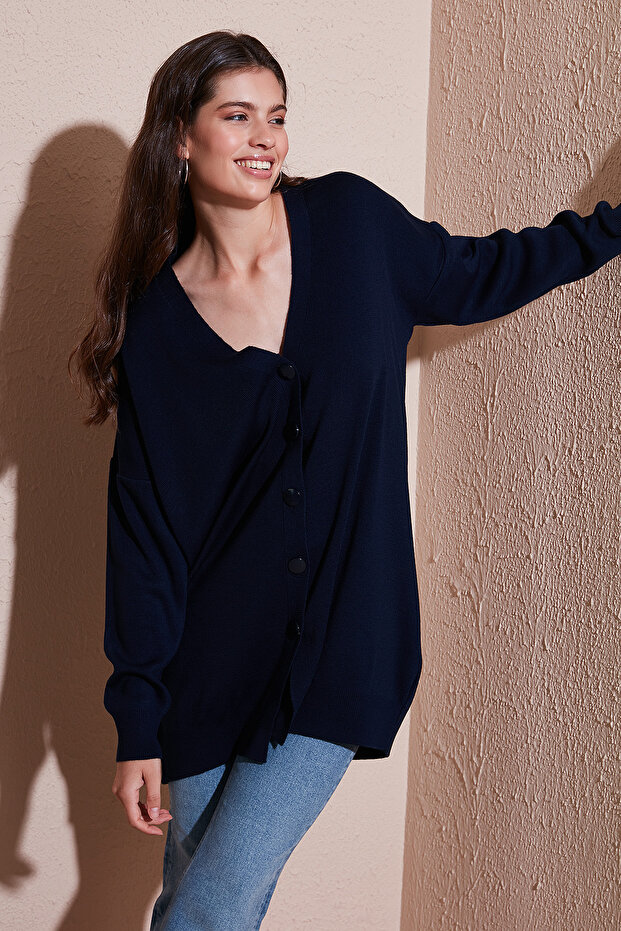 V-Neck Buttoned Knitwear Cardigan Cardigan 4616031